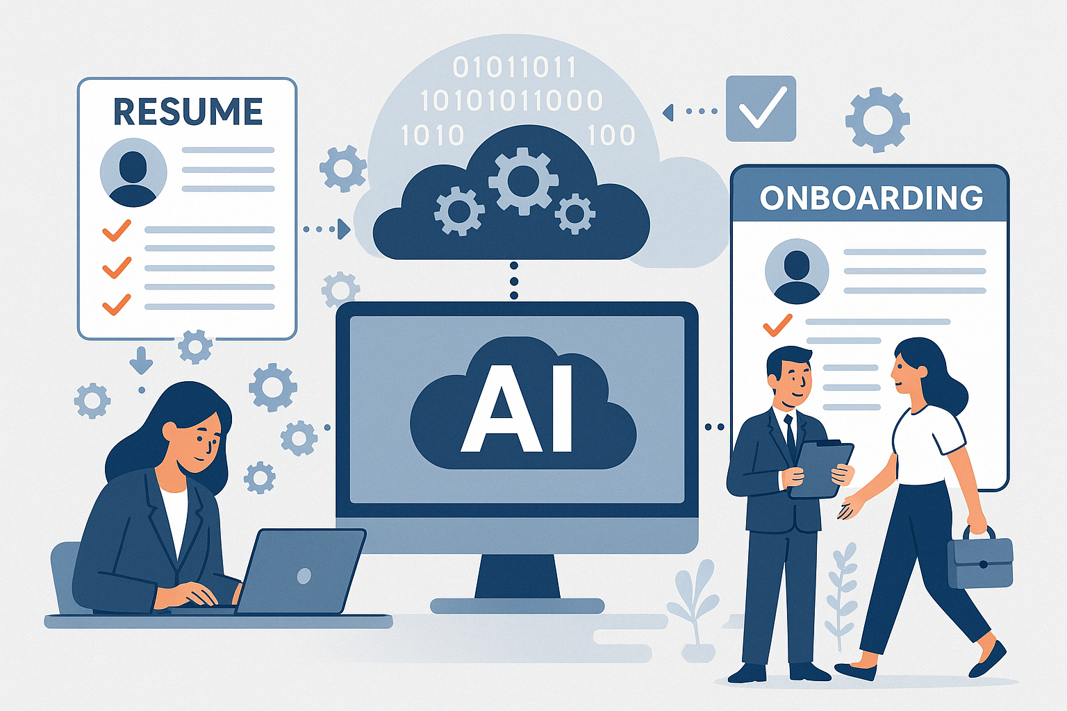 AI in human resources automating resume screening and employee onboarding